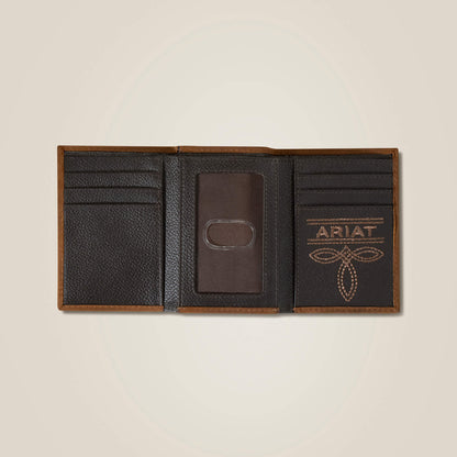 Ariat Discount | Flag Shield Trifold Wallet