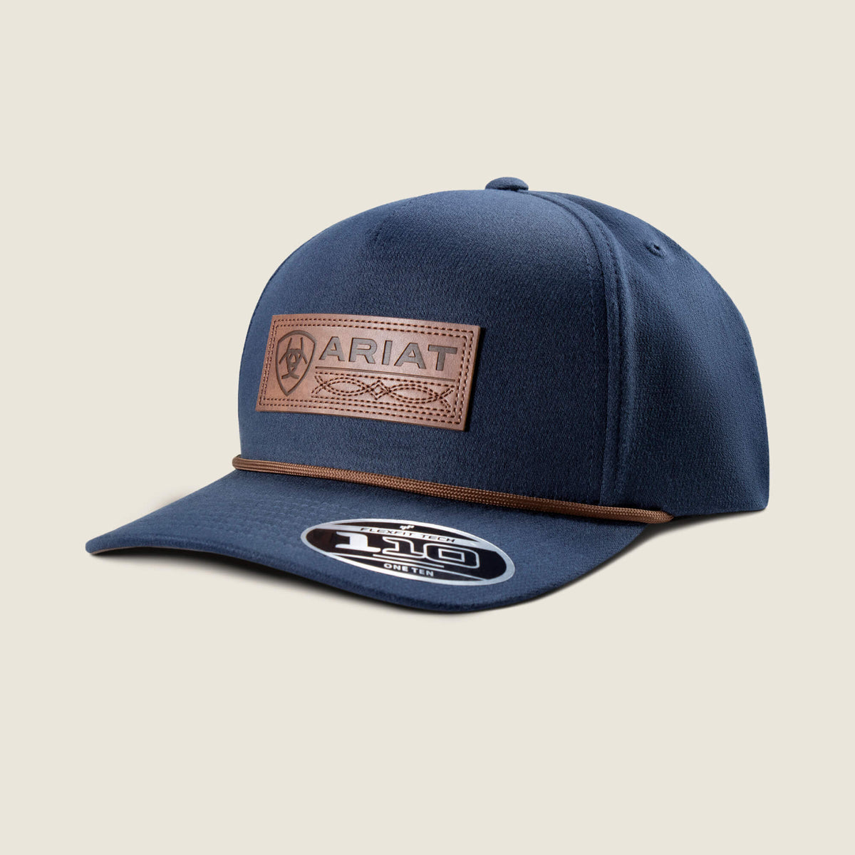 Ariat New | Boot Stitch Faux Leather Patch Cap