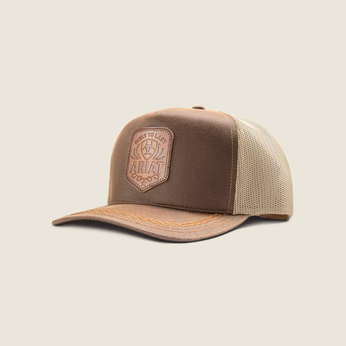 Ariat Top Pick | Oilskin Faux Leather Patch Cap