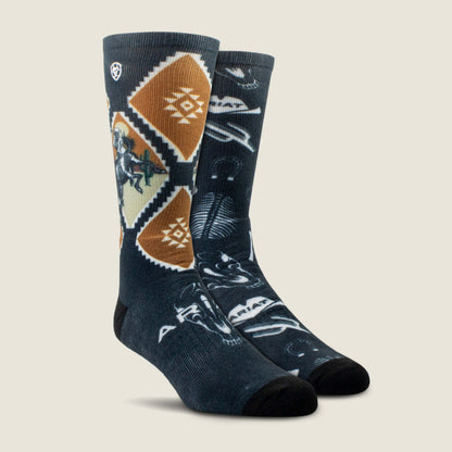 Ariat Exclusive | Southwest Rider Crew Sock 2 Pair Pack