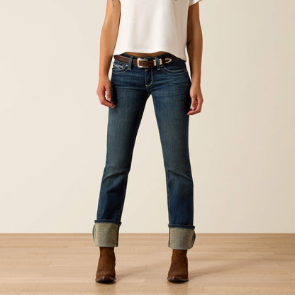 Ariat Best Price | R.E.A.L. Mid Rise Stretch Icon Stackable Straight Leg Jean