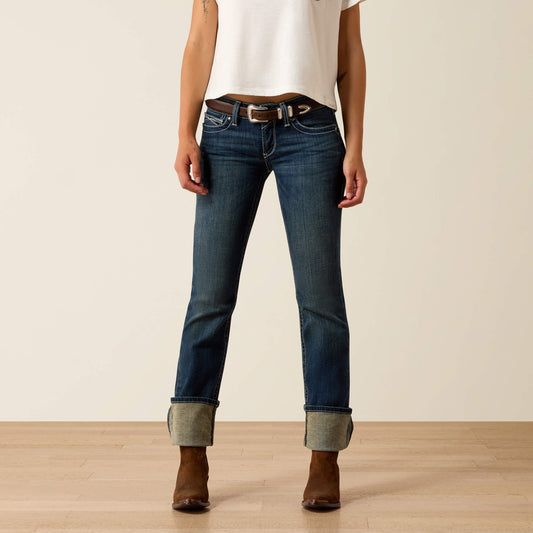 Ariat Best Price | R.E.A.L. Mid Rise Stretch Icon Stackable Straight Leg Jean