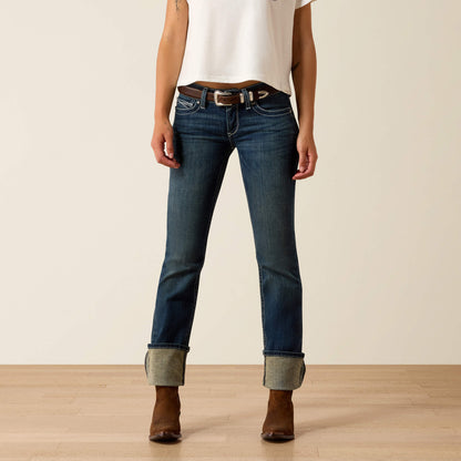 Ariat Best Price | R.E.A.L. Mid Rise Stretch Icon Stackable Straight Leg Jean