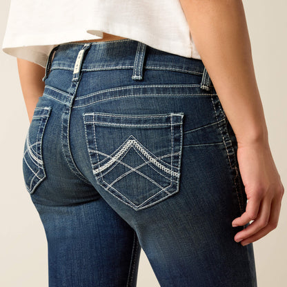 Ariat Best Price | R.E.A.L. Mid Rise Stretch Icon Stackable Straight Leg Jean
