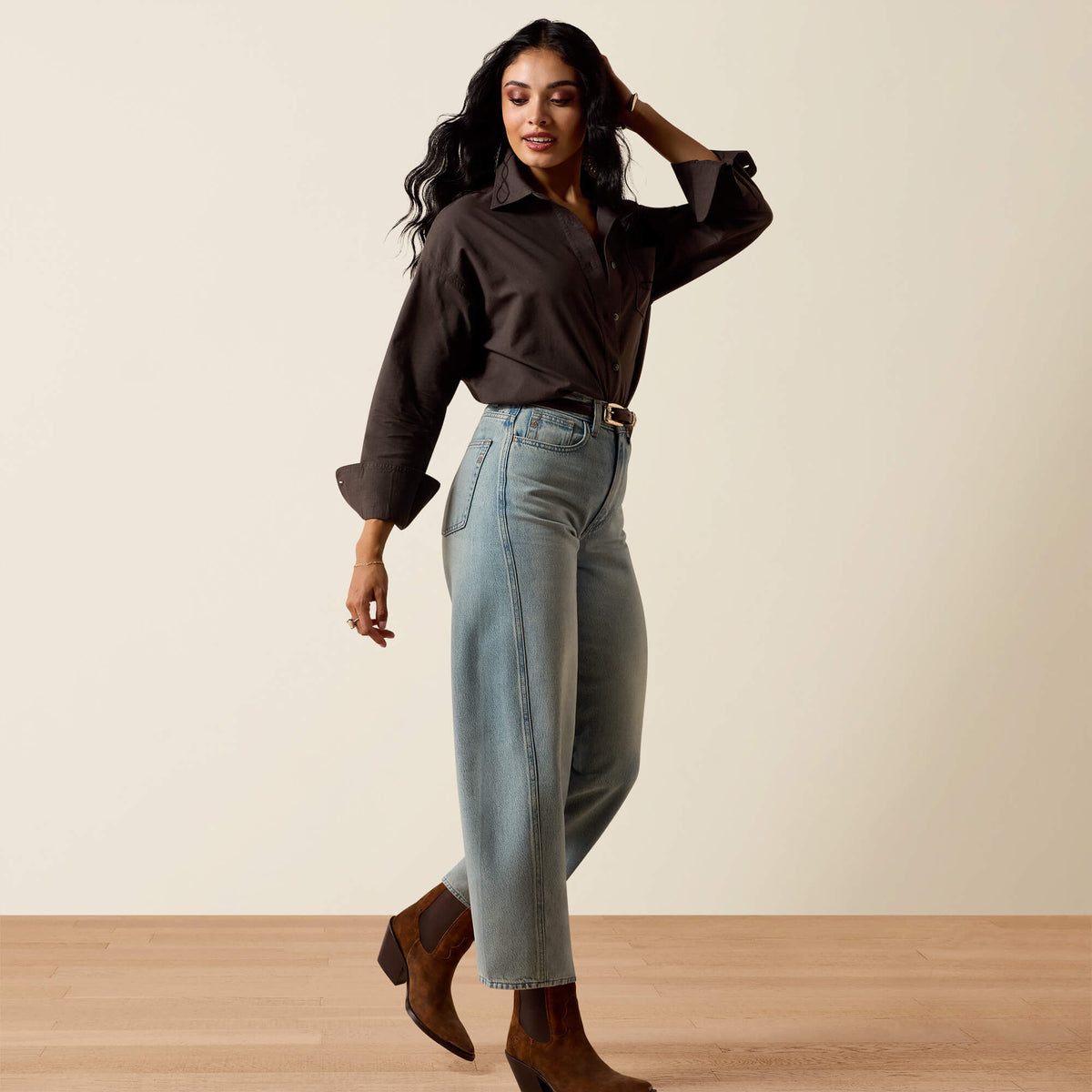 Ariat Premium | Ultra High Rise Jazmine Barrel Jeans