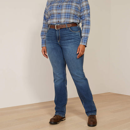 Ariat Special Offer | Rebar High Rise Riveter DuraStretch Straight Leg Jeans