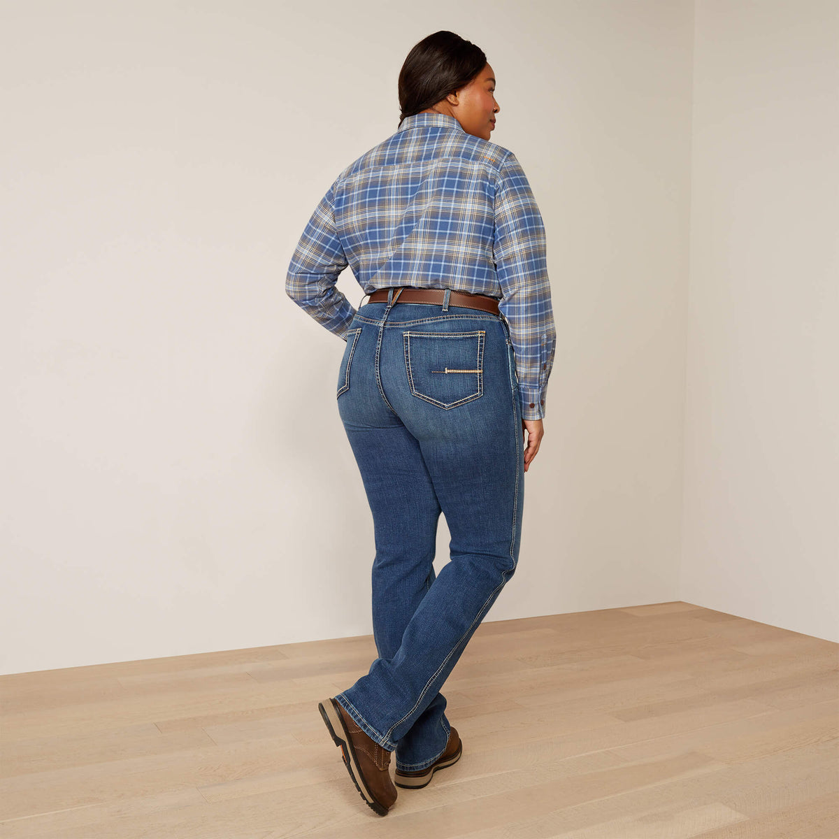 Ariat Special Offer | Rebar High Rise Riveter DuraStretch Straight Leg Jeans