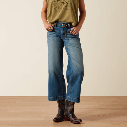 Ariat New | Perfect Rise Jazmine Wide Leg Crop Jeans