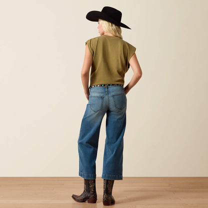Ariat New | Perfect Rise Jazmine Wide Leg Crop Jeans