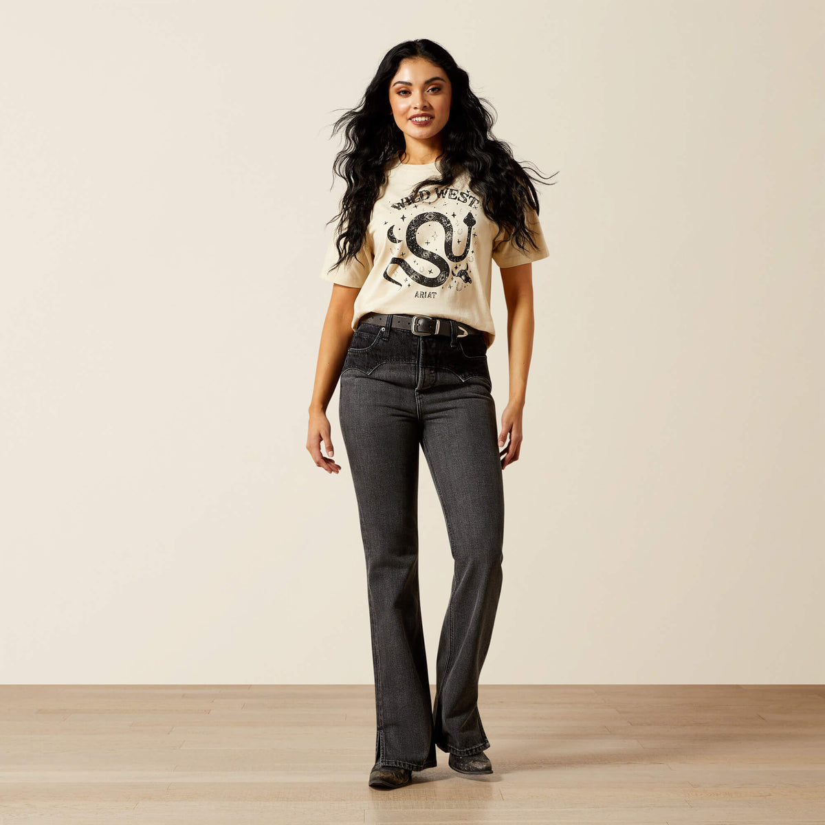 Ariat Signature | Ultra High Rise Cheyenne Yoke Tomboy Boot Cut Jean