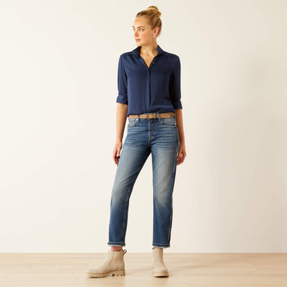 Ariat Essential | High Rise Bridle Slim Straight Leg Jeans