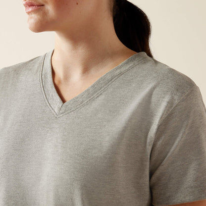 Ariat New | Rebar Cotton Strong Standard V-Neck T-Shirt