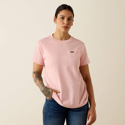 Ariat Discount | Rebar Cotton Strong Space Dyed T-Shirt