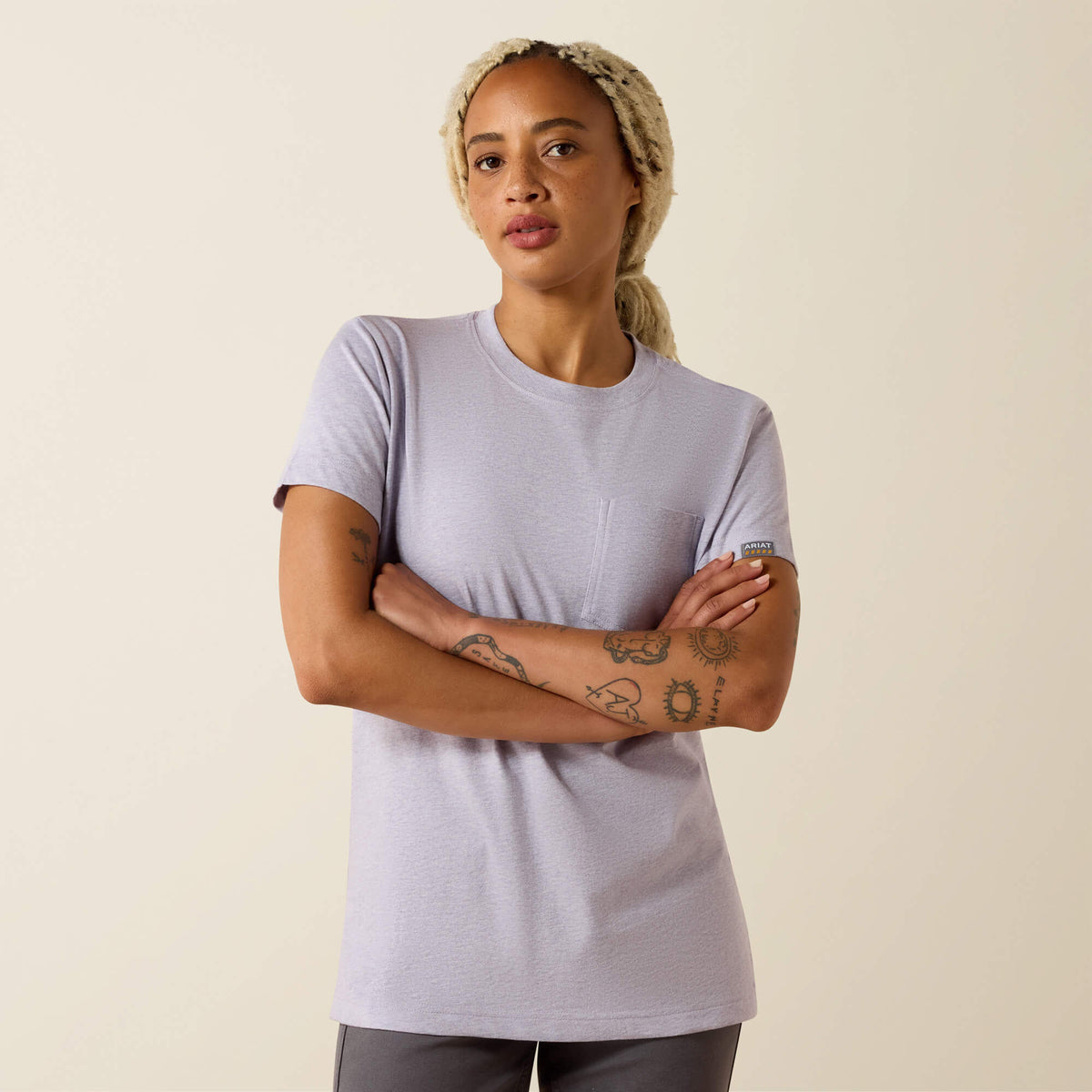Ariat Discount | Rebar Cotton Strong Space Dyed T-Shirt