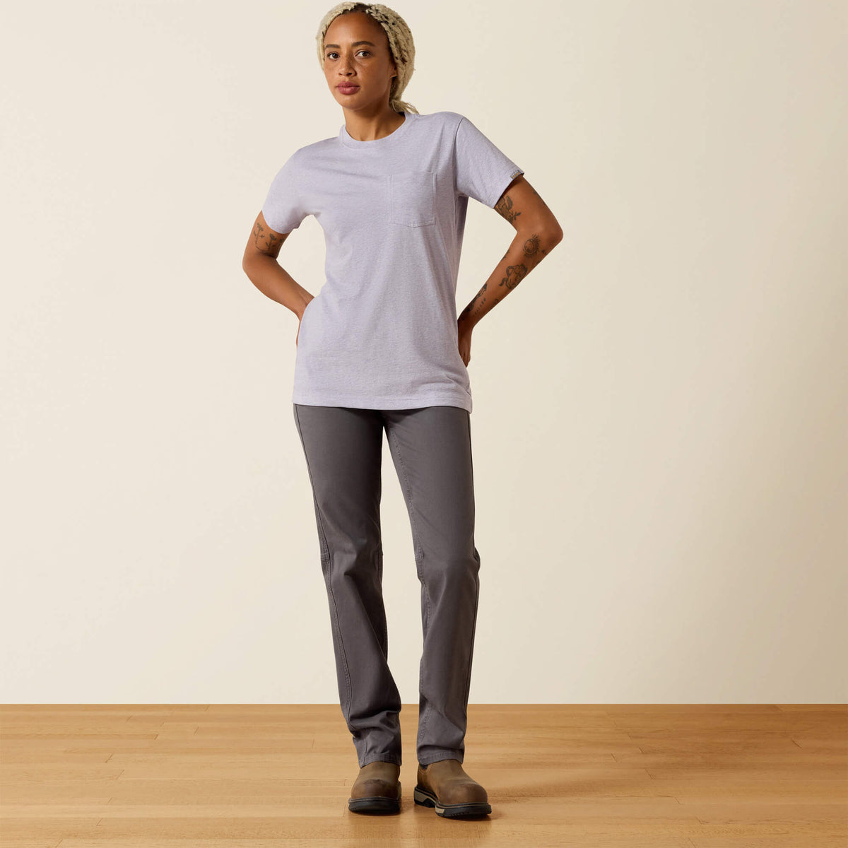 Ariat Discount | Rebar Cotton Strong Space Dyed T-Shirt