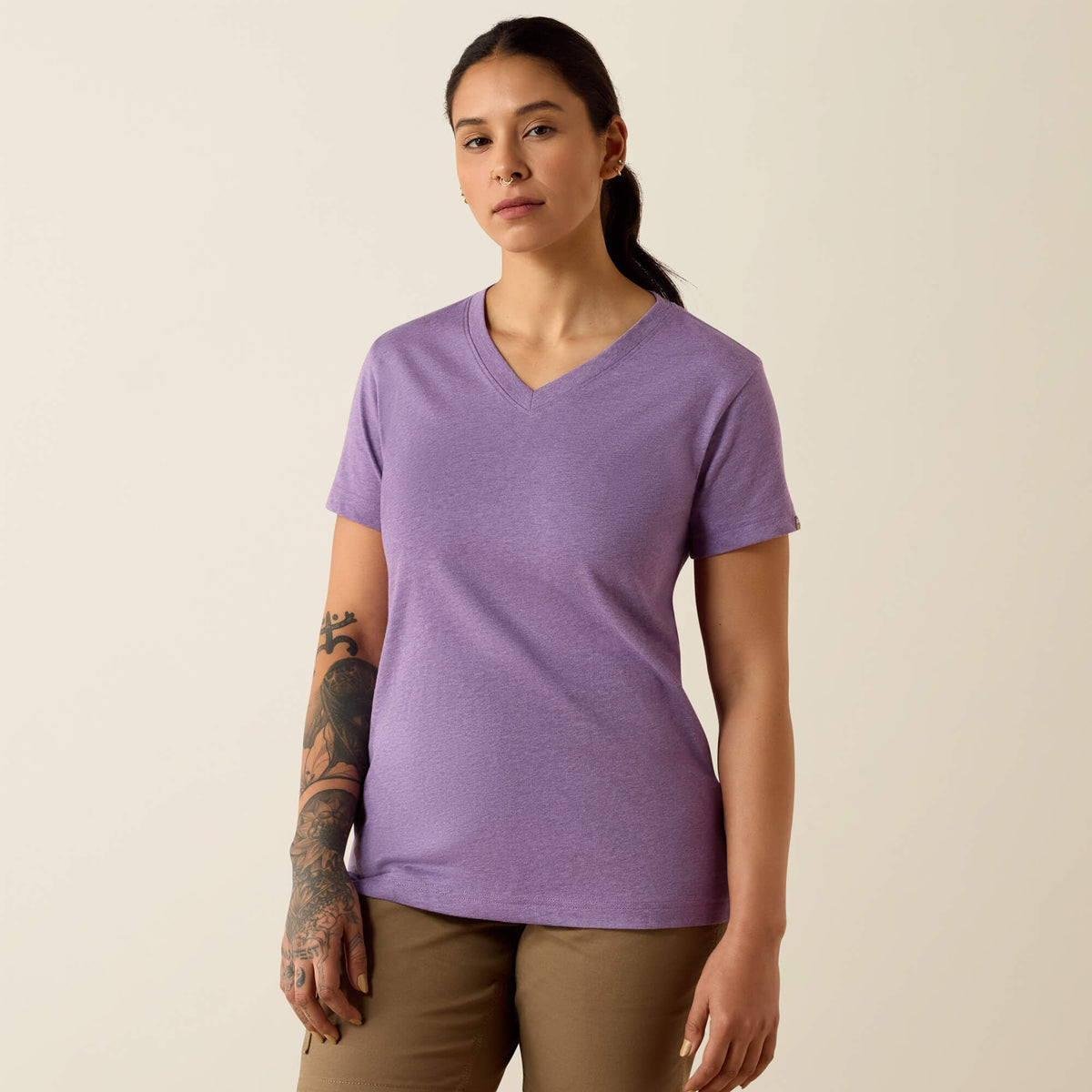 Ariat Exclusive | Rebar Cotton Strong Standard V-Neck T-Shirt
