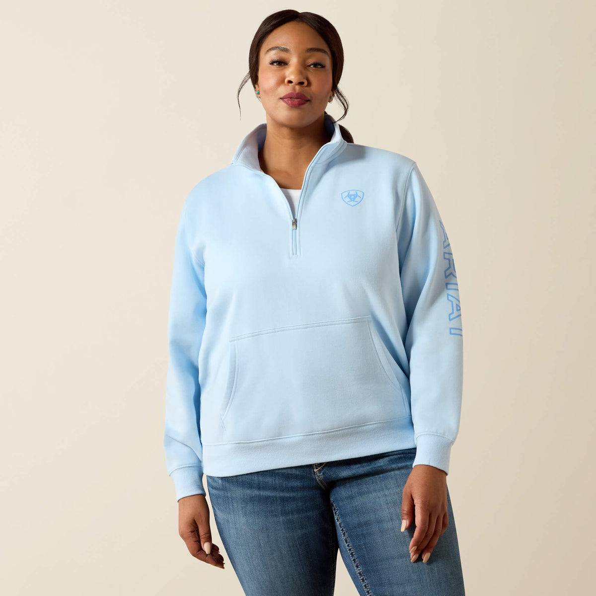 Ariat Deals | Foundation Logo 1/2 Zip Sweatshirt