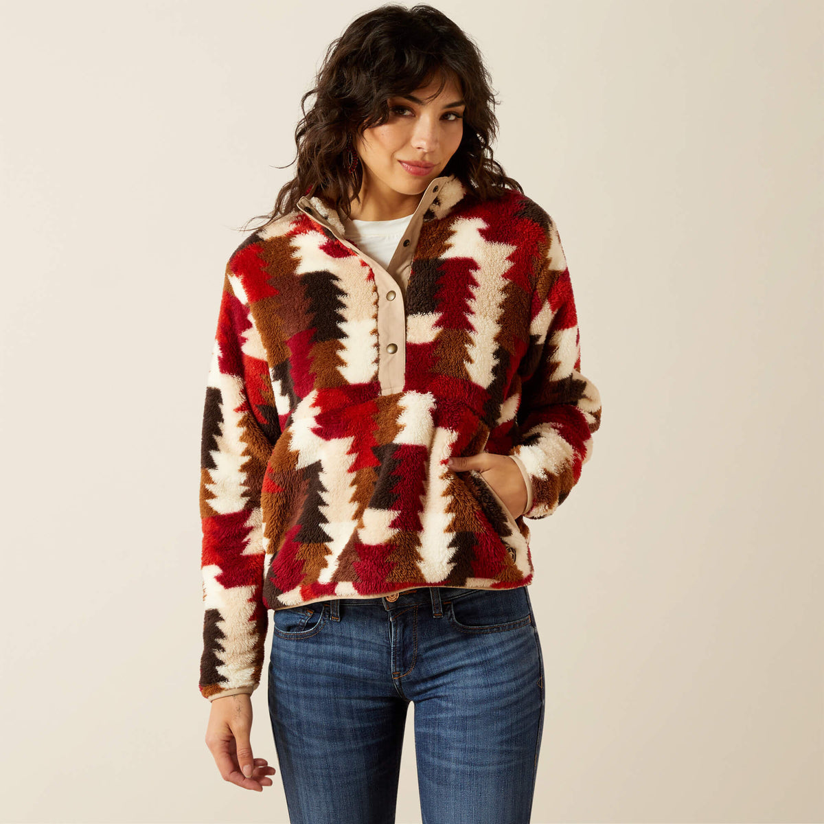 Ariat Special Offer | Berber Snap Front Sweatshirt