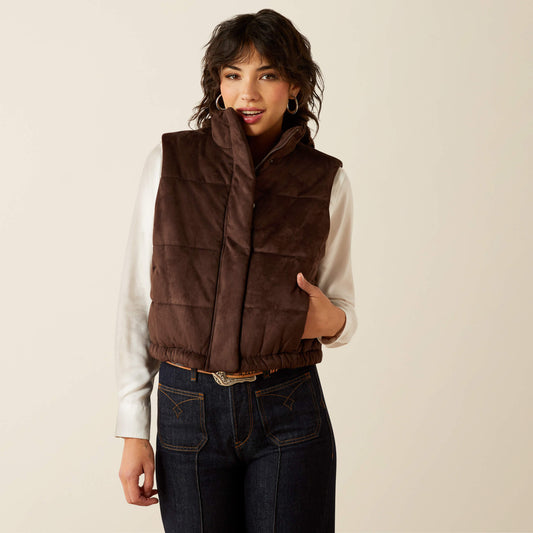 Ariat Latest | Swirls Faux Leather Vest