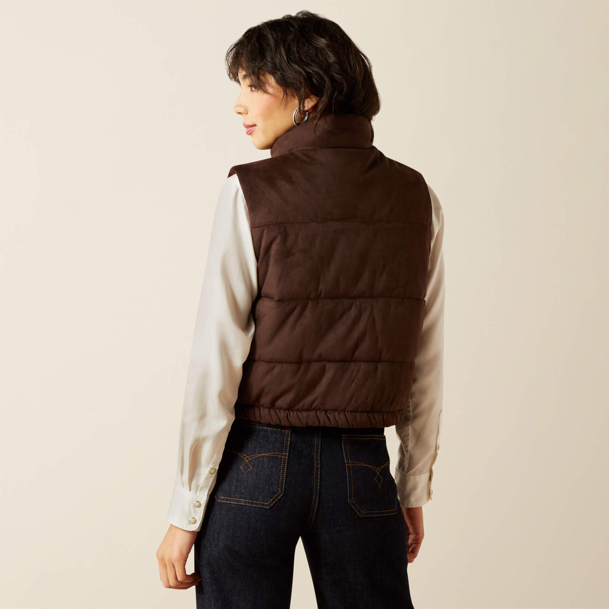 Ariat Latest | Swirls Faux Leather Vest