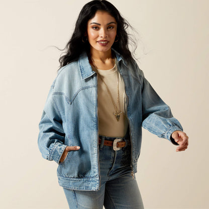 Ariat Trusted | Cheyenne Denim Bomber Jacket