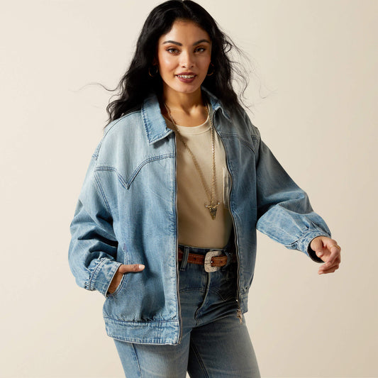 Ariat Trusted | Cheyenne Denim Bomber Jacket
