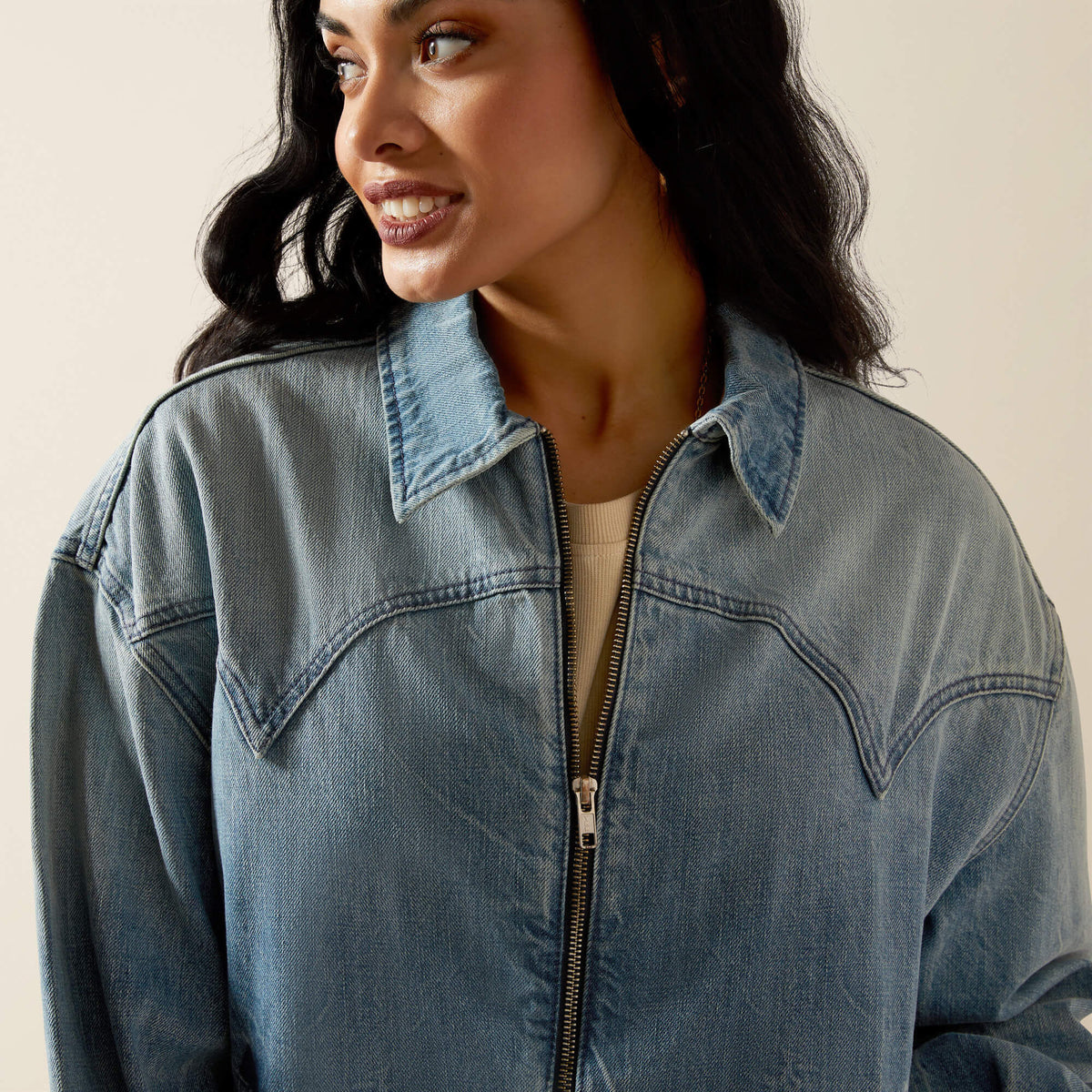 Ariat Trusted | Cheyenne Denim Bomber Jacket