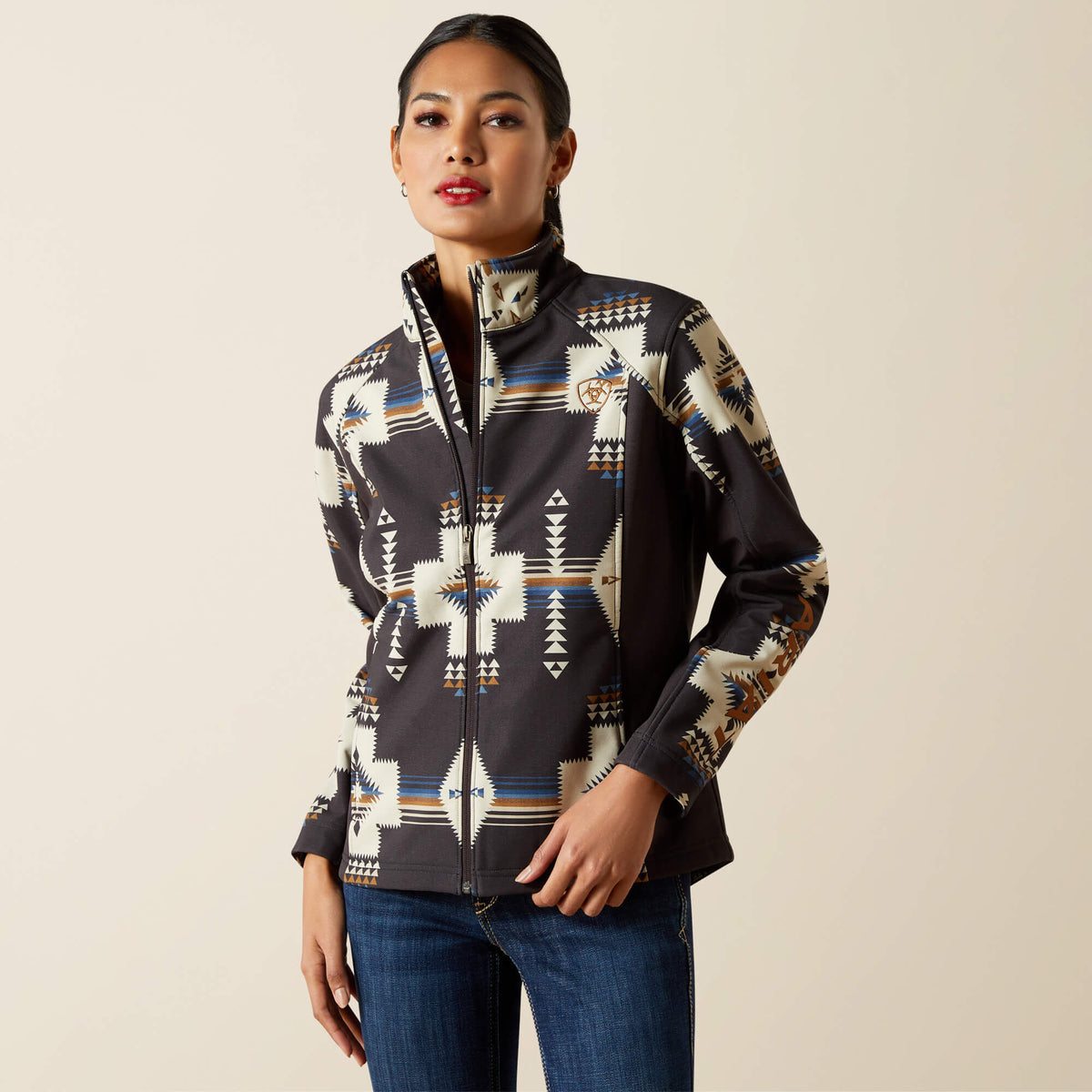 Ariat Classic | Ariat Logo Softshell Print Jacket