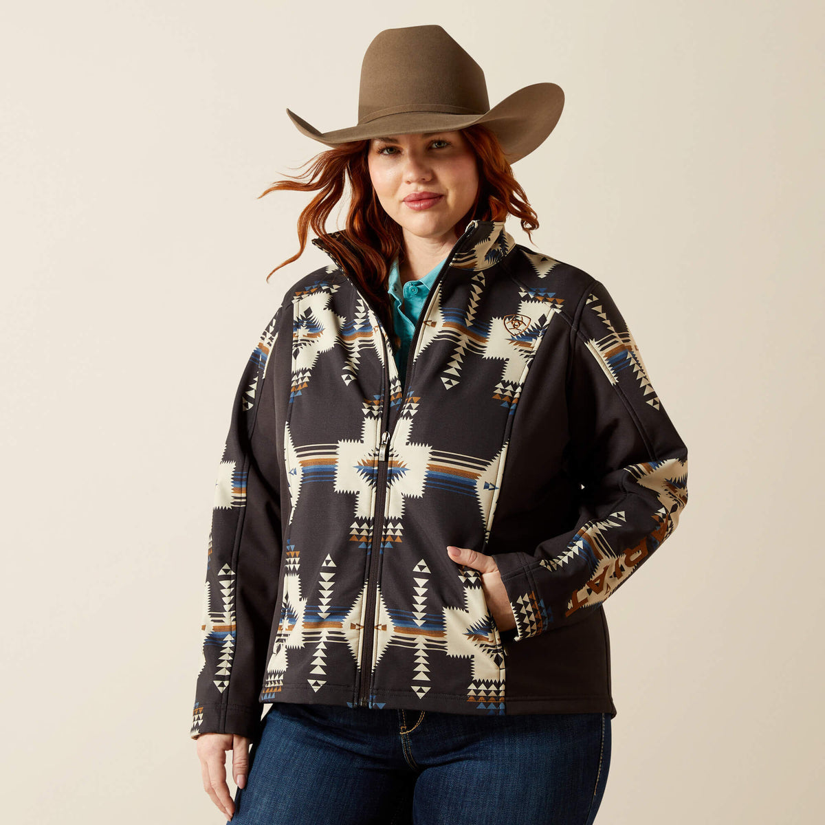 Ariat Classic | Ariat Logo Softshell Print Jacket