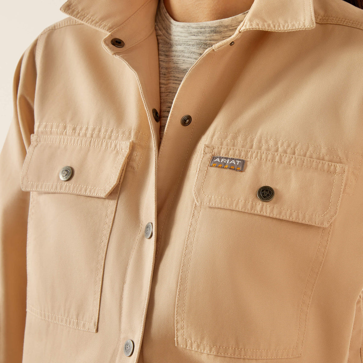 Ariat Top Pick | Rebar Cropped Woven Shirt Jacket
