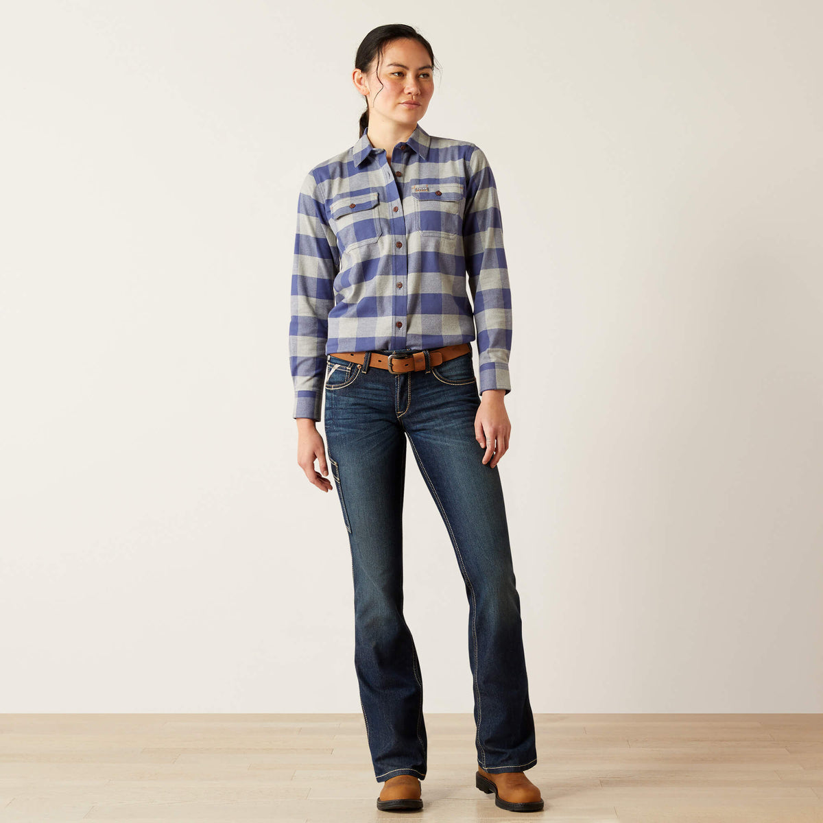 Ariat Top Pick | Rebar DuraStretch Flannel Tunic