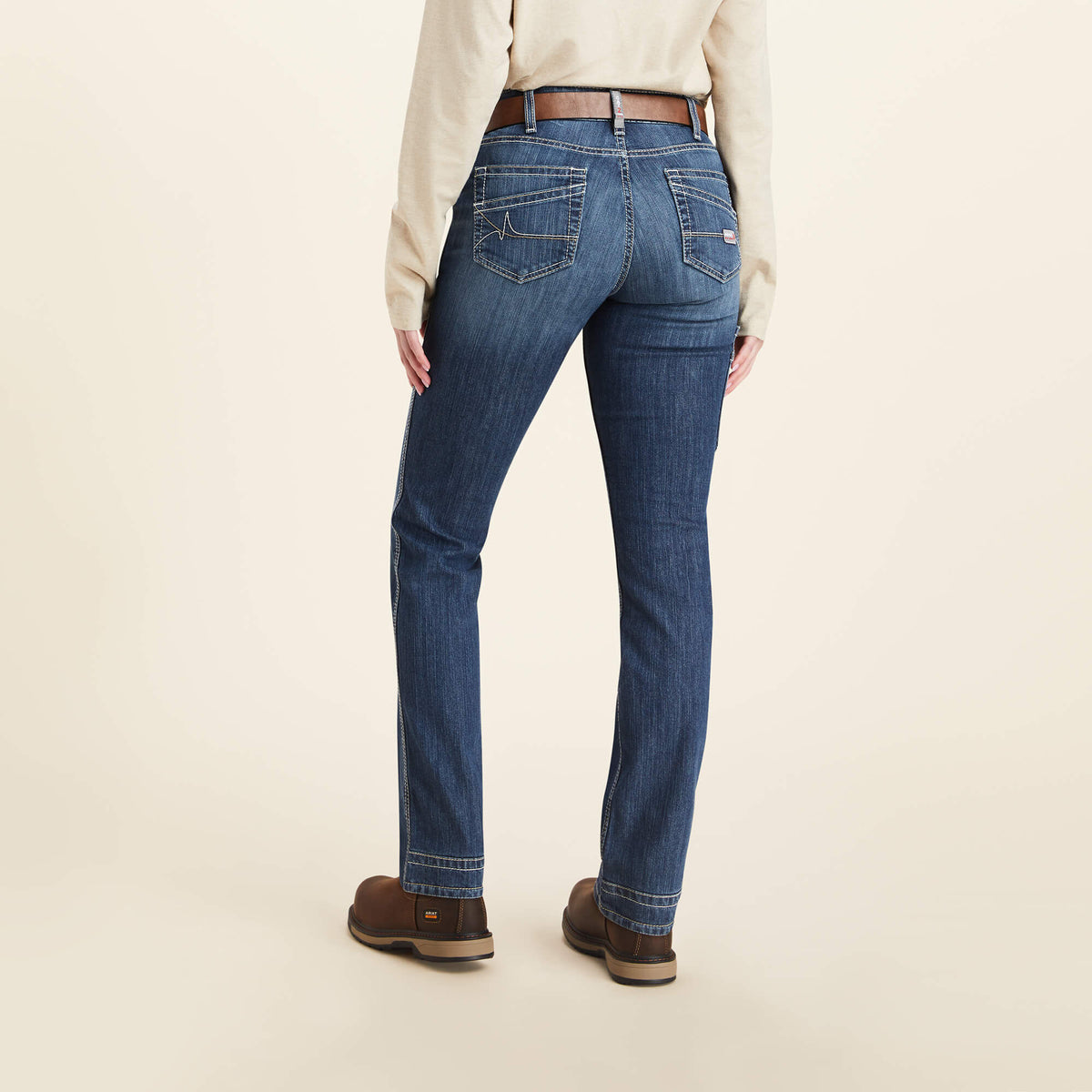 Ariat Essential | FR Perfect Rise Perfect Rise DuraLight Stretch Cell Phone DuraStretch Straight Leg Jeans