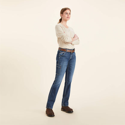 Ariat Essential | FR Perfect Rise Perfect Rise DuraLight Stretch Cell Phone DuraStretch Straight Leg Jeans