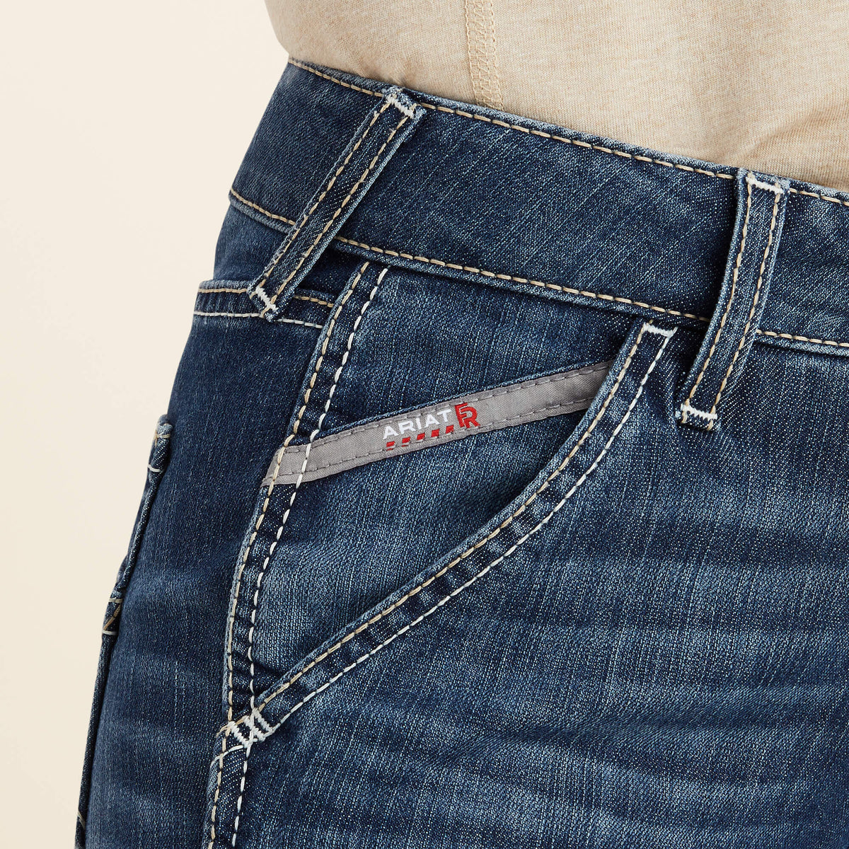 Ariat Essential | FR Perfect Rise Perfect Rise DuraLight Stretch Cell Phone DuraStretch Straight Leg Jeans