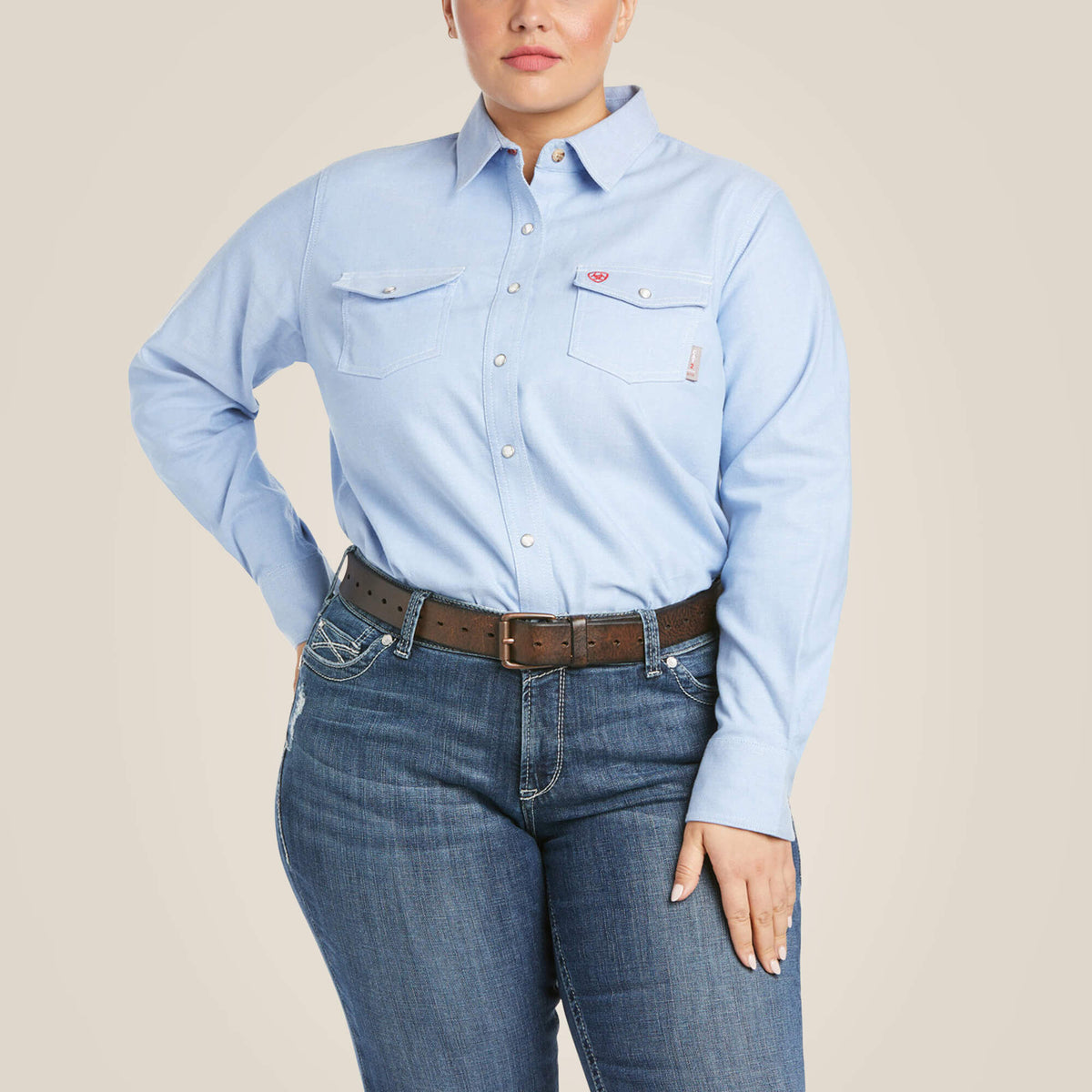 Ariat Top Pick | FR Solid DuraStretch Snap Work Shirt