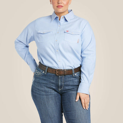 Ariat Top Pick | FR Solid DuraStretch Snap Work Shirt