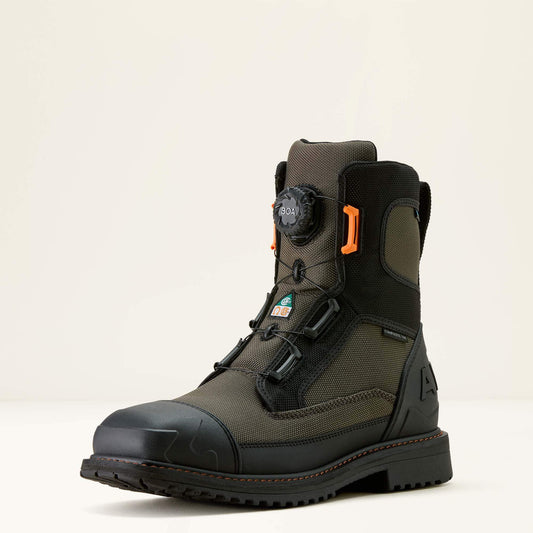 Ariat Value | RigTEK Wildcat BOA 8" CSA Waterproof Wide Square Toe Composite Toe Work Boot
