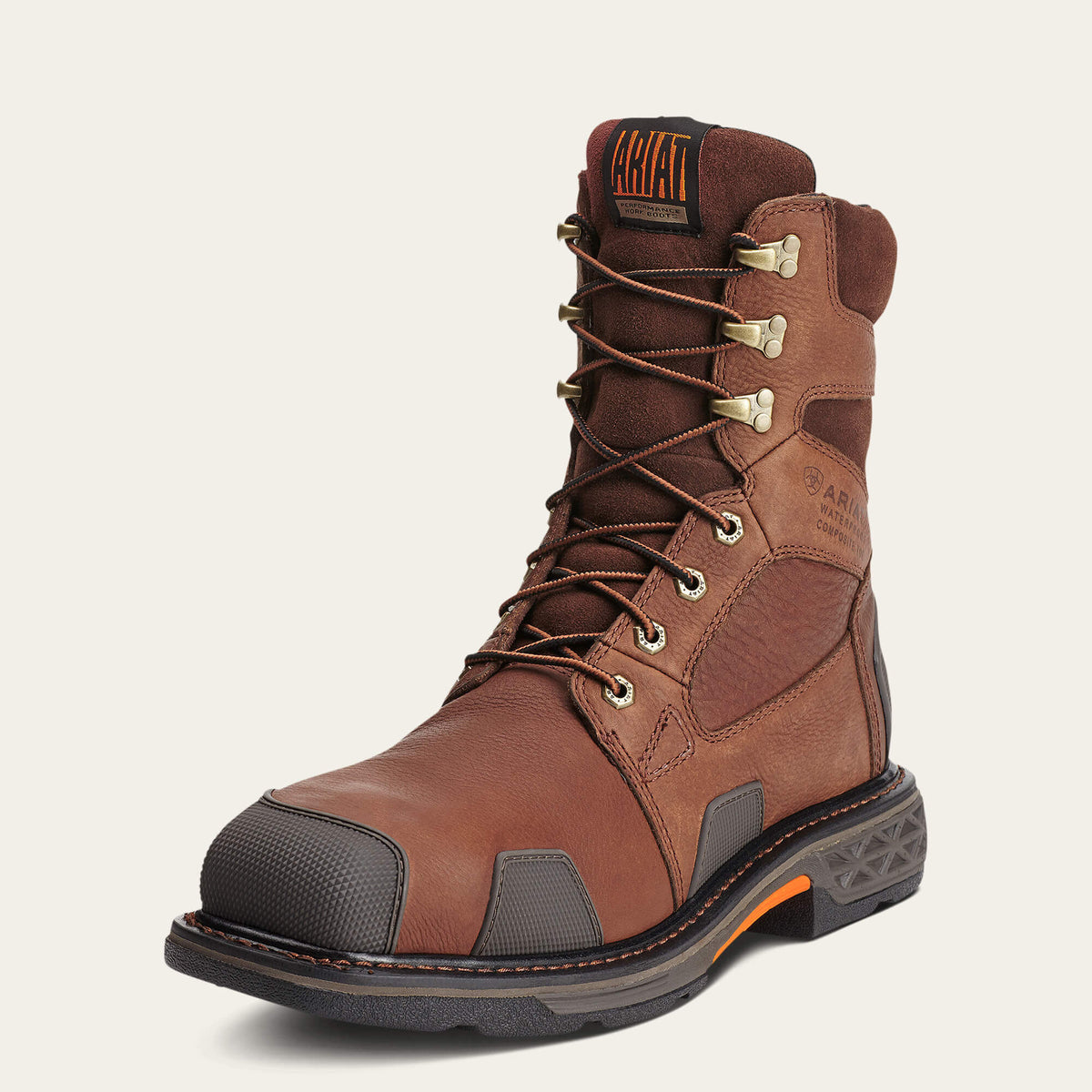Ariat Top Pick | OverDrive 8" Wide Square Toe Waterproof Composite Toe Work Boot