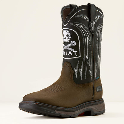 Ariat Sale | WorkHog XT Bolt Skull Waterproof Wide Square Toe Work Boot