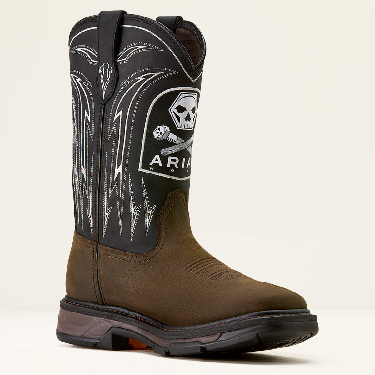 Ariat Sale | WorkHog XT Bolt Skull Waterproof Wide Square Toe Work Boot