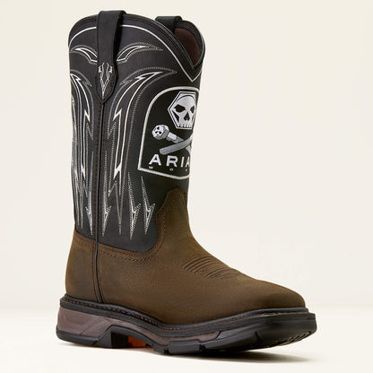 Ariat Sale | WorkHog XT Bolt Skull Waterproof Wide Square Toe Work Boot