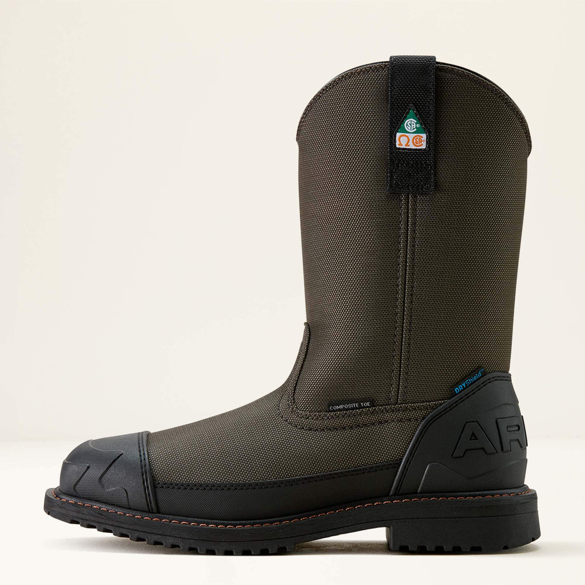 Ariat Classic | RigTEK Wildcat Pull-On CSA Waterproof Wide Square Toe Composite Toe Work Boot