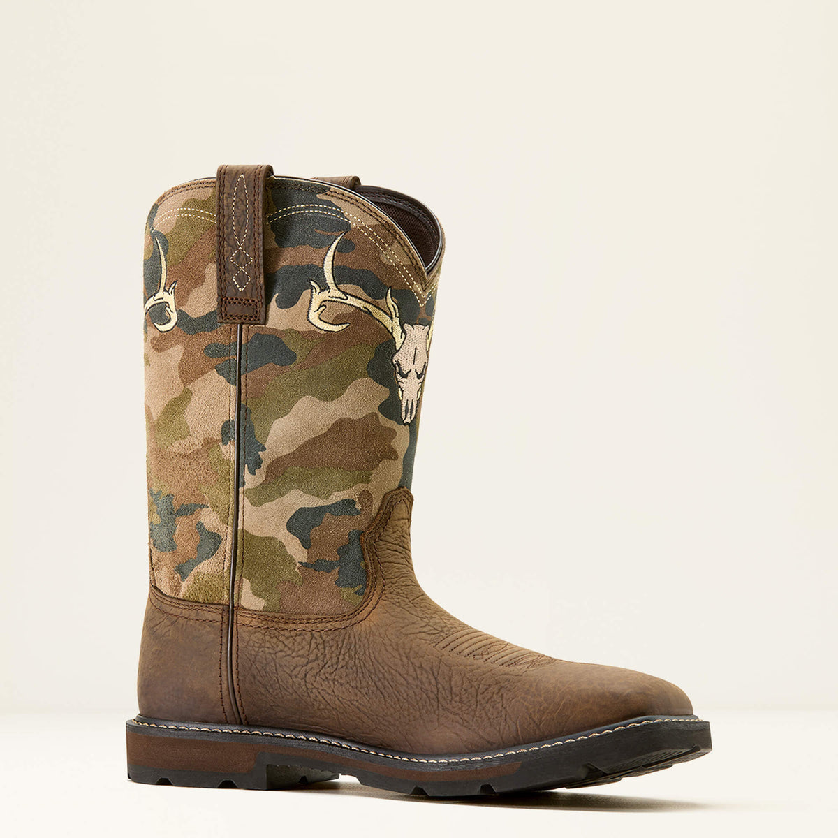 Ariat Hot Sale | Groundbreaker Antler Waterproof Wide Square Toe Steel Toe Work Boot