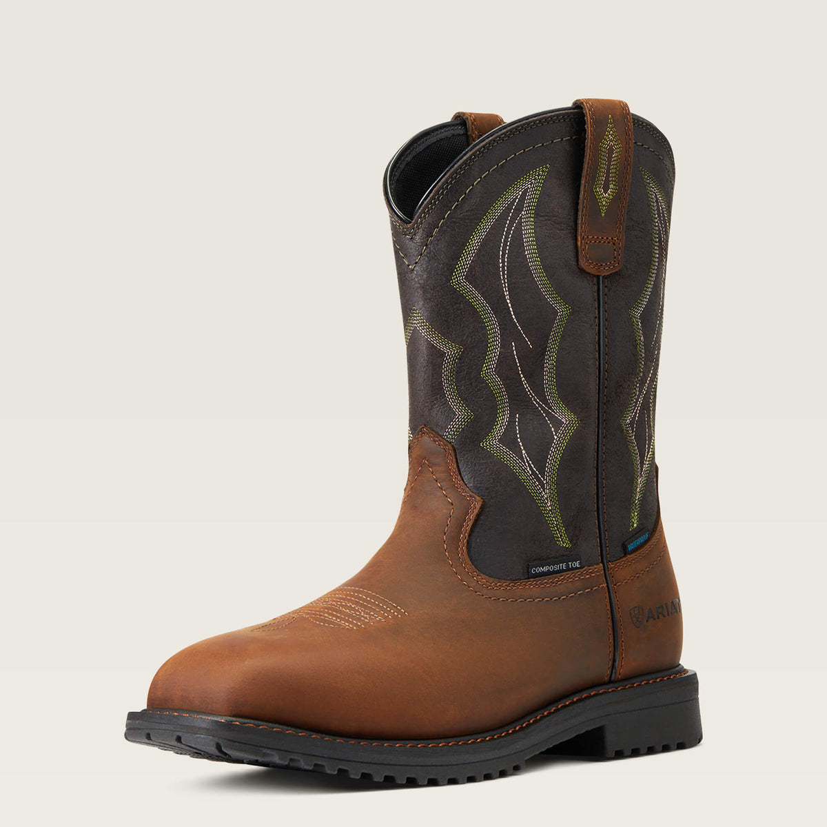 Ariat Best Seller | RigTek Wide Square Toe Waterproof Composite Toe Work Boot