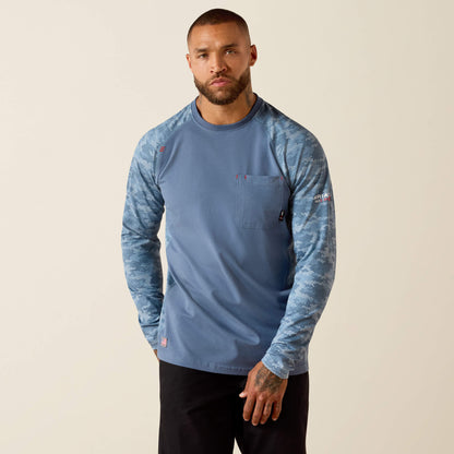 Ariat Premium | FR Stretch Camo Baseball T-Shirt