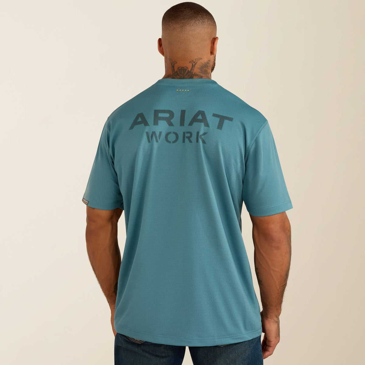 Ariat Premium | Rebar Heat Fighter Textured Logo T-Shirt