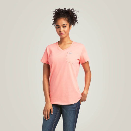 Ariat Essential | Rebar Cotton Strong V-Neck T-Shirt