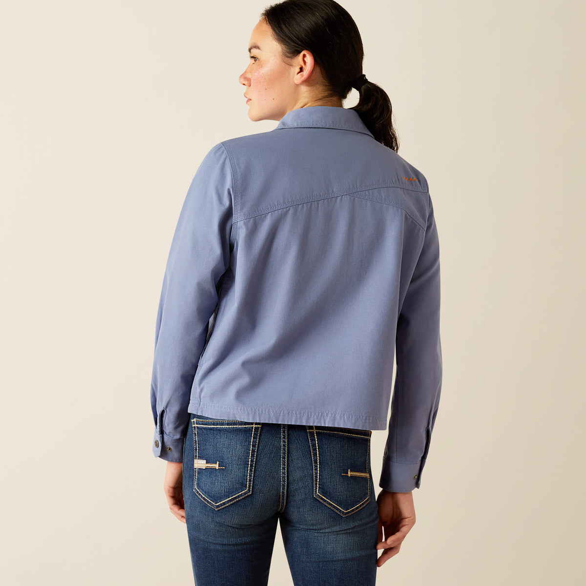 Ariat Hot Sale | Rebar Cropped Woven Shirt Jacket