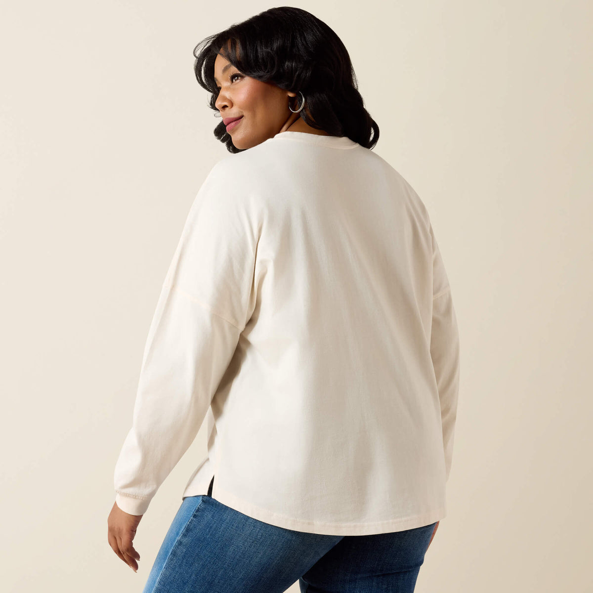 Ariat Recommended | Canvas Oversized Long Sleeve T-Shirt