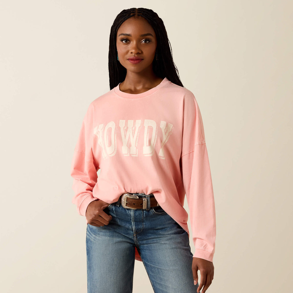 Ariat Value | Canvas Oversized Long Sleeve T-Shirt